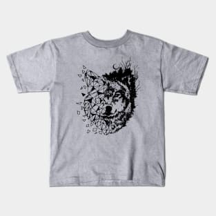 Wolfy cool) Kids T-Shirt